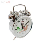 خرید ساعت رومیزی زنگدار مدل بیگ فارم-نقره ای-فروشگاه اینترنتی ساعت رومیزی صاف مرز