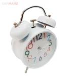 فروش ساعت رومیزی زنگدار مدل کارتین-سفید-خرید اقساطی ساعت رومیزی گالری صاف مرز